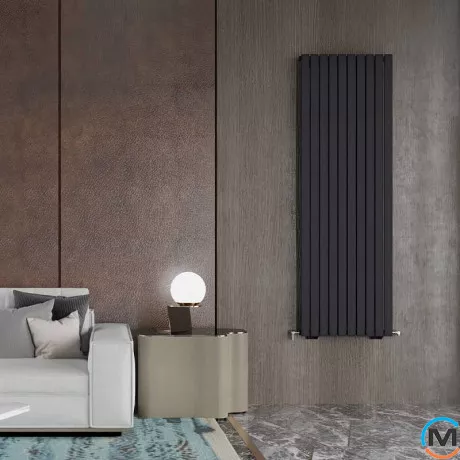 Радиатор дизайнерский Ideale Jolanda 11 10/1500/590 антрацит, Цвет: Антрацит, Высота (мм): 1500, Кол-во секций: 10, фото , изображение 3