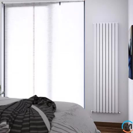 Радіатор дизайнерський Ideale Jolanda 11 10/1800/590 білий, Колір: Білий, Висота (мм): 1800, Кількість секцій: 10, фото , зображення 3