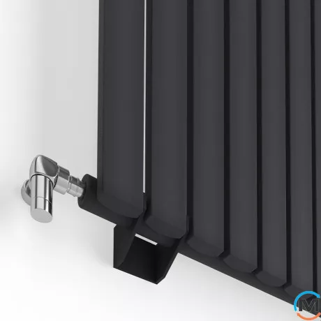 Радиатор дизайнерский Ideale Jolanda 11 10/1800/590 черный, Цвет: Черный, Высота (мм): 1800, Кол-во секций: 10, фото , изображение 2