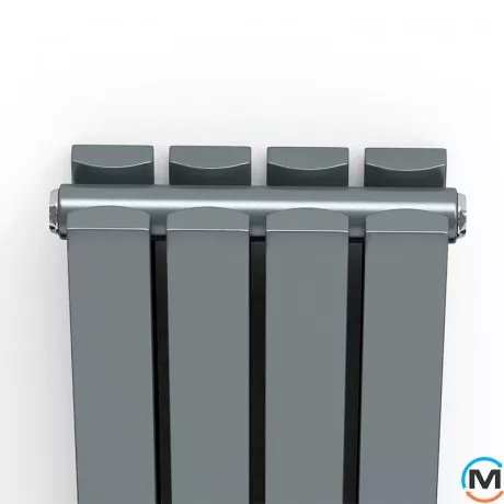 Радіатор дизайнерський Ideale Jolanda 12 4/1800/236 антрацит, Колір: Антрацит, Висота (мм): 1800, Кількість секцій: 4, фото , зображення 2