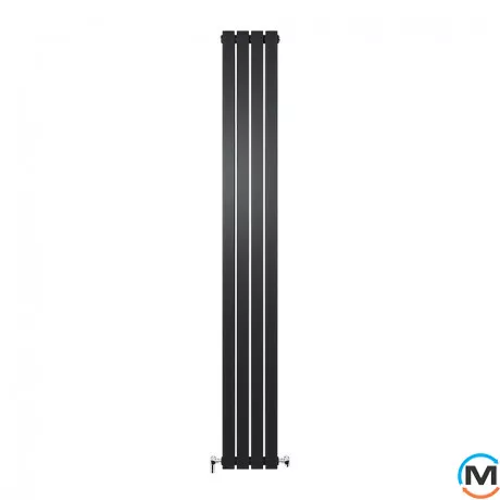 Радиатор дизайнерский Ideale Jolanda 12 4/1800/236 черный, Цвет: Черный, Высота (мм): 1800, Кол-во секций: 4, фото 