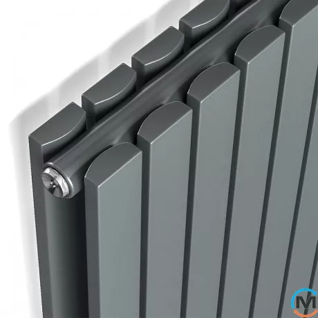 Радіатор дизайнерський Ideale Jolanda 12 5/1800/295 антрацит, Колір: Антрацит, Висота (мм): 1800, Кількість секцій: 5, фото , зображення 2