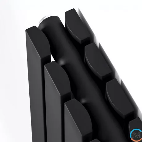 Радиатор дизайнерский Ideale Jolanda 12 5/1800/295 черный, Цвет: Черный, Высота (мм): 1800, Кол-во секций: 5, фото , изображение 2