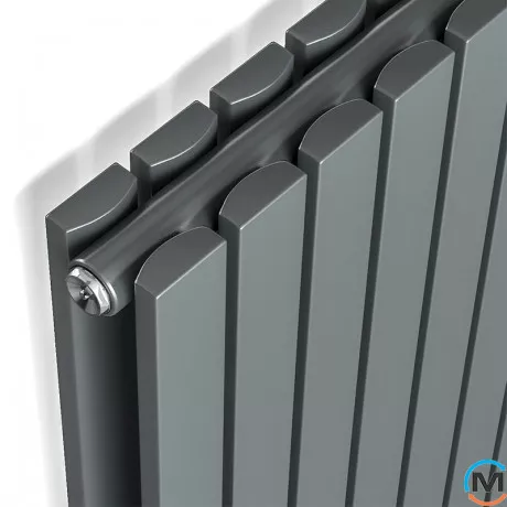Радиатор дизайнерский Ideale Jolanda 12 6/1800/354 антрацит, Цвет: Антрацит, Высота (мм): 1800, Кол-во секций: 6, фото , изображение 2