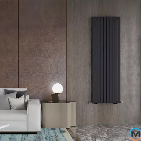 Радиатор дизайнерский Ideale Jolanda 12 6/1800/354 черный, Цвет: Черный, Высота (мм): 1800, Кол-во секций: 6, фото , изображение 3