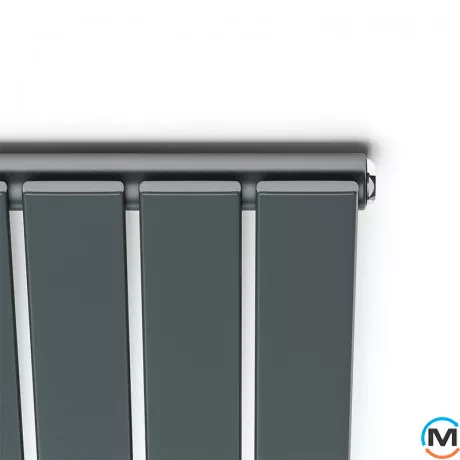 Радиатор дизайнерский Ideale Vittoria 11 7/1800/476 антрацит, Исполнение: Вертикальный, Цвет: Антрацит, Высота (мм): 1800, Ширина (мм): 476, Количество рядов: 1, фото , изображение 2