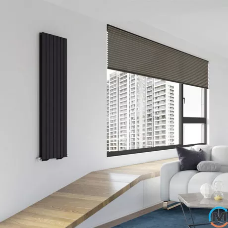 Радиатор дизайнерский Ideale Vittoria 11 7/1800/476 антрацит, Исполнение: Вертикальный, Цвет: Антрацит, Высота (мм): 1800, Ширина (мм): 476, Количество рядов: 1, фото , изображение 3