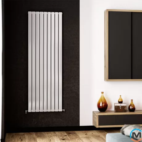 Радіатор дизайнерський Ideale Vittoria 11 9/1800/612 білий, Виконання: Вертикальний, Колір: Білий, Висота (мм): 1800, Ширина (мм): 612, Кількість рядів: 1, фото , зображення 3