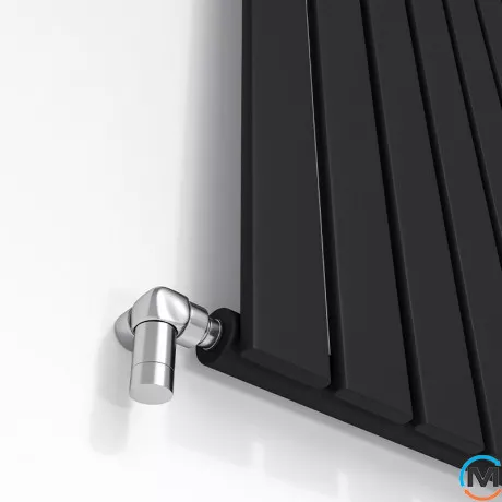 Радиатор дизайнерский Ideale Vittoria 11 9/1800/612 черный, Исполнение: Вертикальный, Цвет: Черный, Высота (мм): 1800, Ширина (мм): 612, Количество рядов: 1, фото , изображение 2