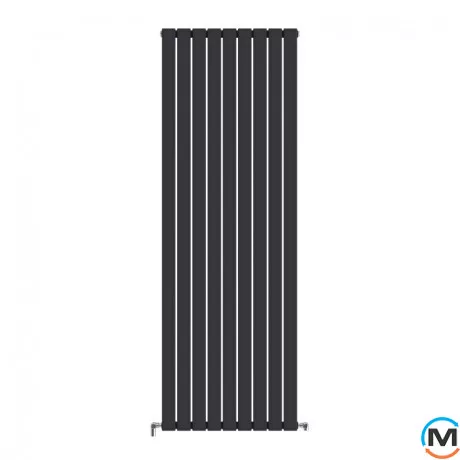 Радиатор дизайнерский Ideale Vittoria 11 9/1800/612 черный, Исполнение: Вертикальный, Цвет: Черный, Высота (мм): 1800, Ширина (мм): 612, Количество рядов: 1, фото 