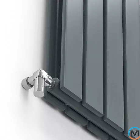 Радіатор дизайнерський Ideale Vittoria 12 4/1800/272 антрацит, Виконання: Вертикальний, Колір: Антрацит, Висота (мм): 1800, Ширина (мм): 272, Кількість рядів: 2, фото , зображення 2