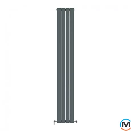 Радіатор дизайнерський Ideale Vittoria 12 4/1800/272 антрацит, Виконання: Вертикальний, Колір: Антрацит, Висота (мм): 1800, Ширина (мм): 272, Кількість рядів: 2, фото 