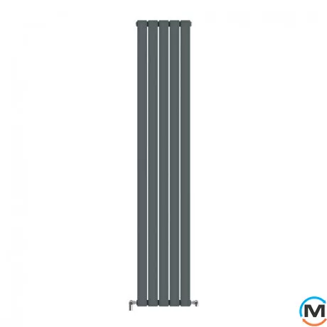 Радіатор дизайнерський Ideale Vittoria 12 5/1800/340 антрацит, Виконання: Вертикальний, Колір: Антрацит, Висота (мм): 1800, Ширина (мм): 340, Кількість рядів: 2, фото 