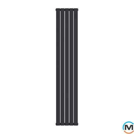 Радиатор дизайнерский Ideale Vittoria 12 5/1800/340 черный, Исполнение: Вертикальный, Цвет: Черный, Высота (мм): 1800, Ширина (мм): 340, Количество рядов: 2, фото 