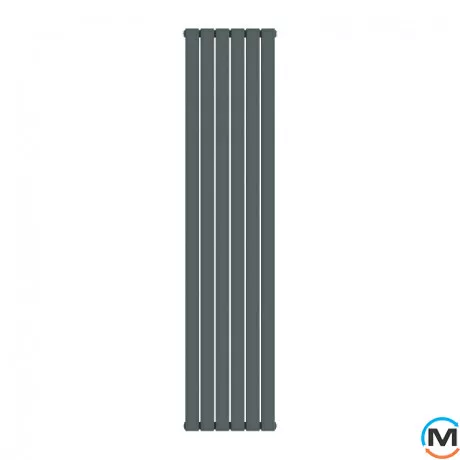 Радіатор дизайнерський Ideale Vittoria 12 6/1800/408 антрацит, Виконання: Вертикальний, Колір: Антрацит, Висота (мм): 1800, Ширина (мм): 408, Кількість рядів: 2, фото 