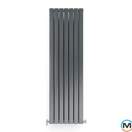 Радіатор дизайнерський Ideale Vittoria 12 7/1600/476 антрацит, Виконання: Вертикальний, Колір: Антрацит, Висота (мм): 1600, Ширина (мм): 476, Кількість рядів: 2, фото 