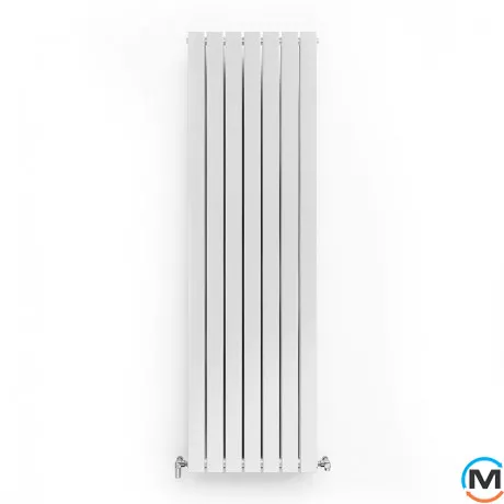 Радіатор дизайнерський Ideale Vittoria 12 7/1600/476 білий, Виконання: Вертикальний, Колір: Білий, Висота (мм): 1600, Ширина (мм): 476, Кількість рядів: 2, фото 