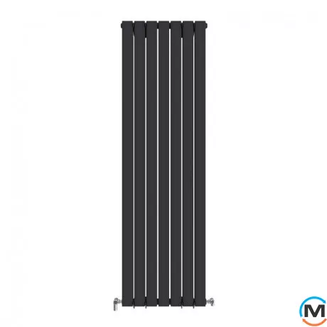 Радіатор дизайнерський Ideale Vittoria 12 7/1600/476 чорний, Виконання: Вертикальний, Колір: Чорний, Висота (мм): 1600, Ширина (мм): 476, Кількість рядів: 2, фото 