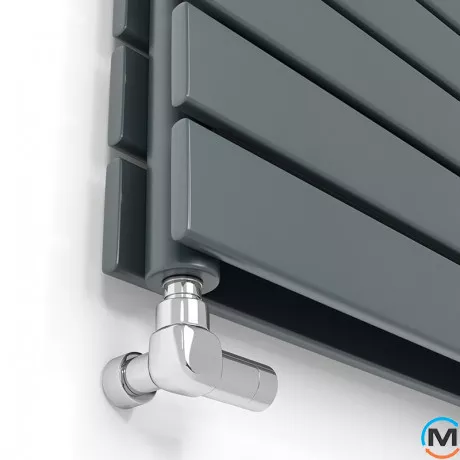 Радіатор дизайнерський Ideale Vittoria H 12 5/340/1800 антрацит, Виконання: Горизонтальний, Колір: Антрацит, Висота (мм): 340, Ширина (мм): 1800, Кількість рядів: 2, фото , зображення 2