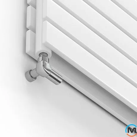 Радіатор дизайнерський Ideale Vittoria H 12 5/340/1800 білий, Виконання: Горизонтальний, Колір: Білий, Висота (мм): 340, Ширина (мм): 1800, Кількість рядів: 2, фото , зображення 2