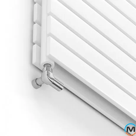 Радиатор дизайнерский Ideale Vittoria H 12 8/544/600 белый, Исполнение: Горизонтальный, Цвет: Белый, Высота (мм): 544, Ширина (мм): 600, Количество рядов: 2, фото , изображение 2