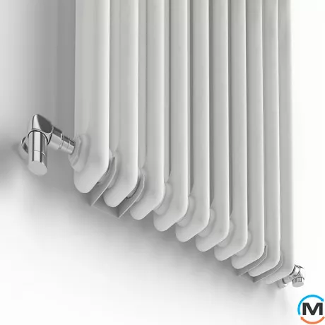 Радіатор з полицями Ideale Zeta 12 10/1800/460 білий, Колір: Білий, Кількість секцій: 10, фото , зображення 2