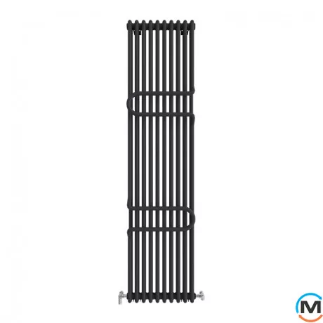 Радіатор із полицями Ideale Zeta 12 10/1800/460 чорний, Колір: Чорний, Кількість секцій: 10, фото 