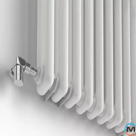 Радіатор з полицями Ideale Zeta 12 12/1800/548 білий, Колір: Білий, Кількість секцій: 12, фото , зображення 2