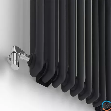 Радіатор з полицями Ideale Zeta 12 12/1800/548 чорний, Колір: Чорний, Кількість секцій: 12, фото , зображення 2