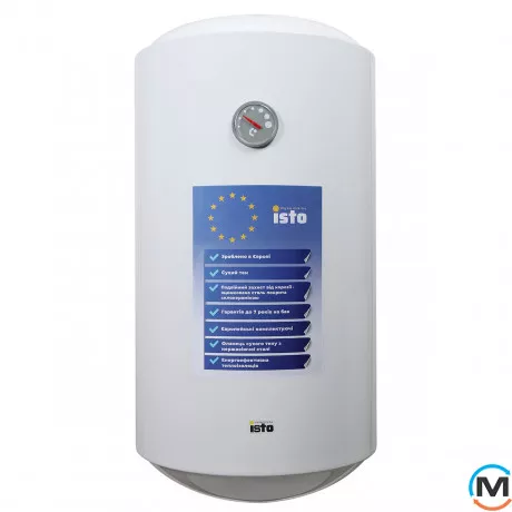 Бойлер Isto 100 1.5kWt Dry Heater IVD1004415/1h, Тип (ТЭНа): Сухой, Объем (л): 100, Исполнение: Вертикальный, фото 