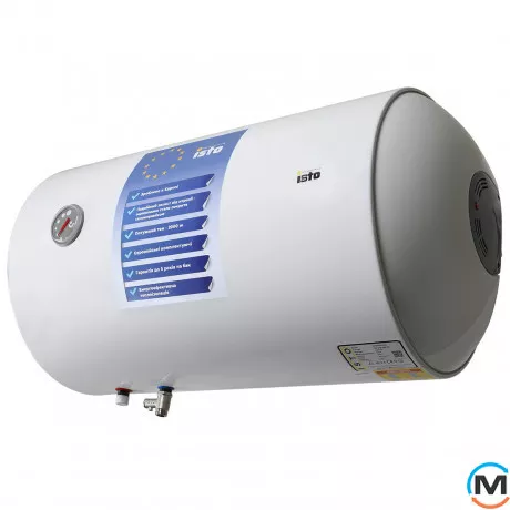Бойлер Isto 100 2kWt Horizont IH1004420/1h, Тип (ТЭНа): Мокрый, Объем (л): 100, Исполнение: Горизонтальный, фото , изображение 2