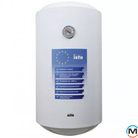 Бойлер Isto 100 2kWt IV1004420/1h, Тип (ТЭНа): Мокрый, Объем (л): 100, Исполнение: Вертикальный, фото 