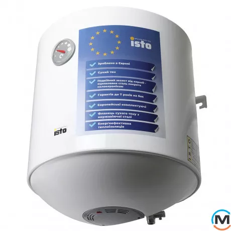 Бойлер Isto 50 1.5kWt Dry Heater IVD504415/1h, Тип (ТЭНа): Сухой, Объем (л): 50, Исполнение: Вертикальный, фото , изображение 2