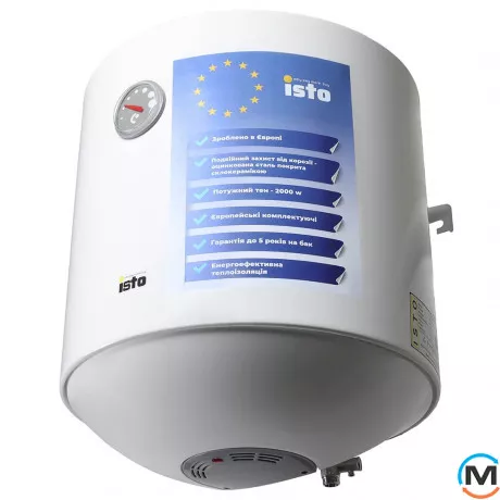 Бойлер Isto 50 2kWt IV504420/1h, Тип (ТЭНа): Мокрый, Объем (л): 50, Исполнение: Вертикальный, фото , изображение 2