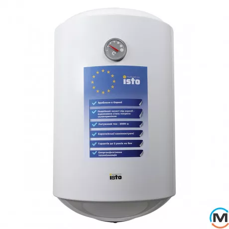Бойлер Isto 80 2kWt IV804420/1h, Тип (ТЭНа): Мокрый, Объем (л): 80, Исполнение: Вертикальный, фото 