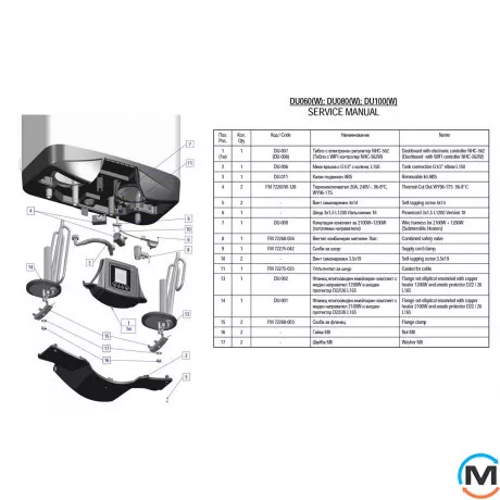 Водонагреватель Eldom GALANT DRY 80 3x 1000 W DV080DW-W Eldom, Тип (ТЭНа): Сухой, Объем (л): 80, фото , изображение 5