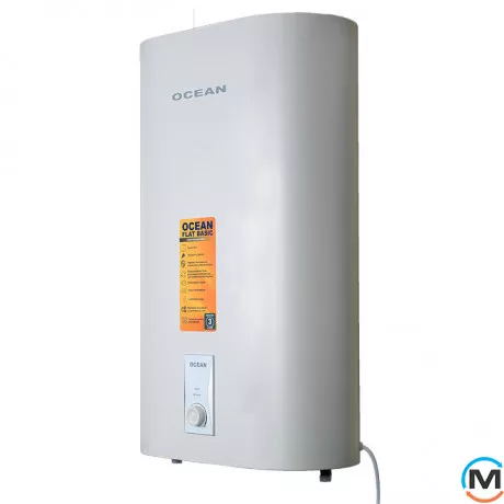Водонагреватель Ocean FLAT RZB50M, ET+DT BASIC 50л, Тип (ТЭНа): Сухой, Объем (л): 50, фото , изображение 2