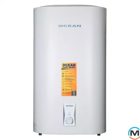 Водонагреватель Ocean FLAT RZB50M, ET+DT BASIC 50л, Тип (ТЭНа): Сухой, Объем (л): 50, фото 