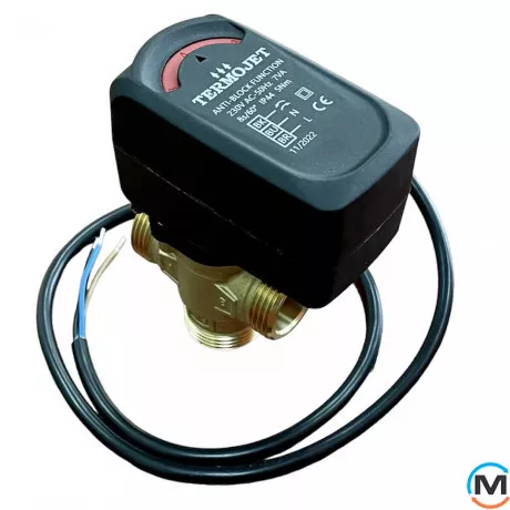 3-ходовий зональний клапан Termojet 1 з приводом, 230V ac, 8s/60*, 5NM-Dn25-RP 1, фото 