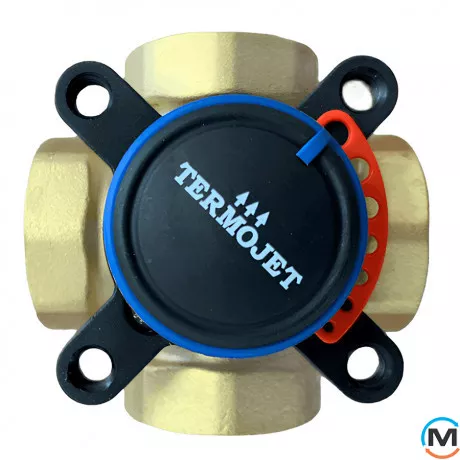 4-ходовий клапан Termojet з внутрішнім різьбленням (kvs 12)-Dn25-RP1, Діаметр різьблення: 1", фото 