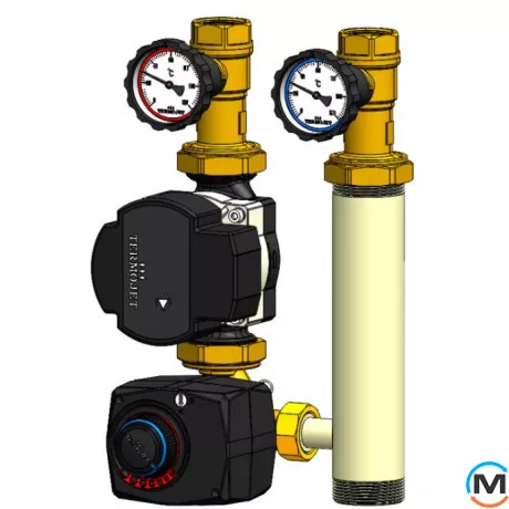 Насосная группа Termojet Termojet со смешивающим узлом НГ-38 без насоса, Назначение: Смесительная, фото 
