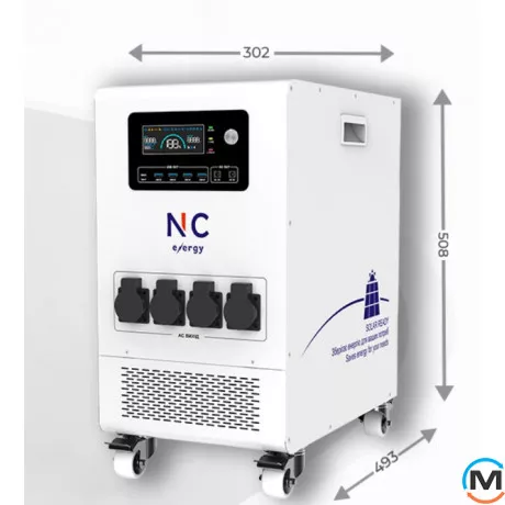 Портативний ДБЖ NC ENERGY все в одному NCE Portable 5х5 NCE5P5U48ua, Потужність, VA/W: 5200/5120, фото , зображення 3