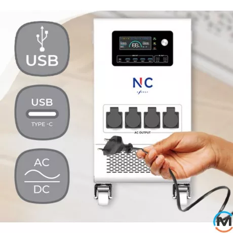 Портативний ДБЖ NC ENERGY все в одному NCE Portable 5х5 NCE5P5U48ua, Потужність, VA/W: 5200/5120, фото , зображення 7