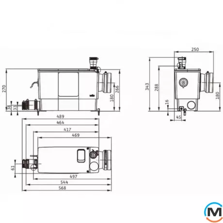 Каналізаційна насосна установка Wilo DrainLift MINI3XS/WC, Модифікація: MINI3XS/WC, фото , зображення 3