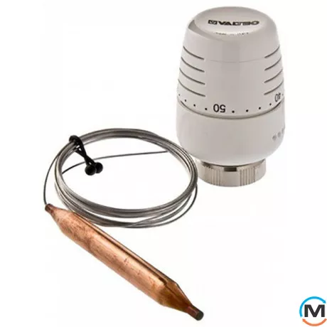 Термоголовка Valtec з виносним занурювальним датчиком 20-60С 2м., фото 