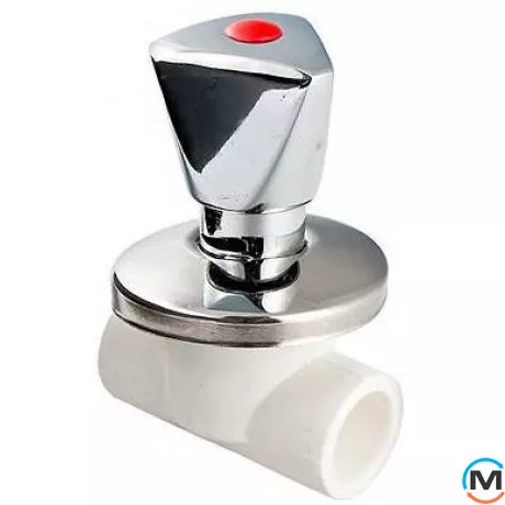 Полипротиленовый вентиль Valtec PPR Хромированный 20 мм, Диаметр (мм): 20, фото 