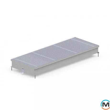 Внутрипольный конвектор Carrera C2.Inox.380.1000.90, Тип конвектора: Без вентилятора, Корпус конвектора: Нержавеющая сталь, Кол-во теплообменников: 2, Глубина (мм): 90, Ширина (мм): 380, Длина (мм): 1000, фото , изображение 2