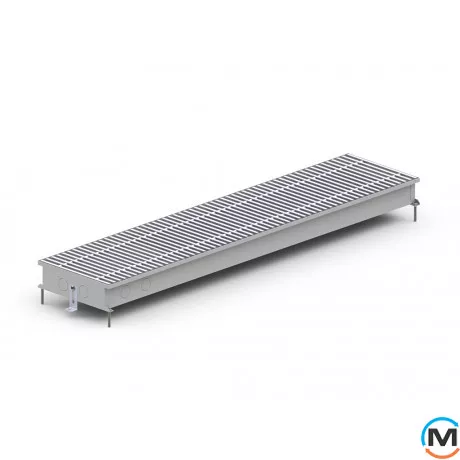 Внутрішньопідлоговий конвектор Carrera C.Inox.230.1750.65, Тип конвектора: Без вентилятора, Корпус конвектора: Нержавіюча сталь, Кількість теплообмінників: 1, Глибина (мм): 65, Ширина (мм): 230, Довжина (мм): 1750, фото , зображення 2