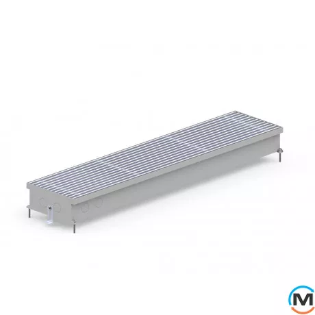 Внутрішньопідлоговий конвектор Carrera C.Inox.230.2500.90, Тип конвектора: Без вентилятора, Корпус конвектора: Нержавіюча сталь, Кількість теплообмінників: 1, Глибина (мм): 90, Ширина (мм): 230, Довжина (мм): 2500, фото , зображення 2