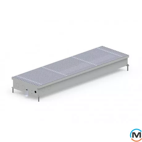 Внутрішньопідлоговий конвектор Carrera CV.Inox.300.750.90, Тип конвектора: З вентилятором, Корпус конвектора: Нержавіюча сталь, Кількість теплообмінників: 1, Глибина (мм): 90, Ширина (мм): 300, Довжина (мм): 750, фото , зображення 2